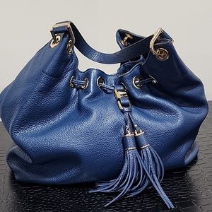 Michael Kors Camden Blue Leather shoulder bag